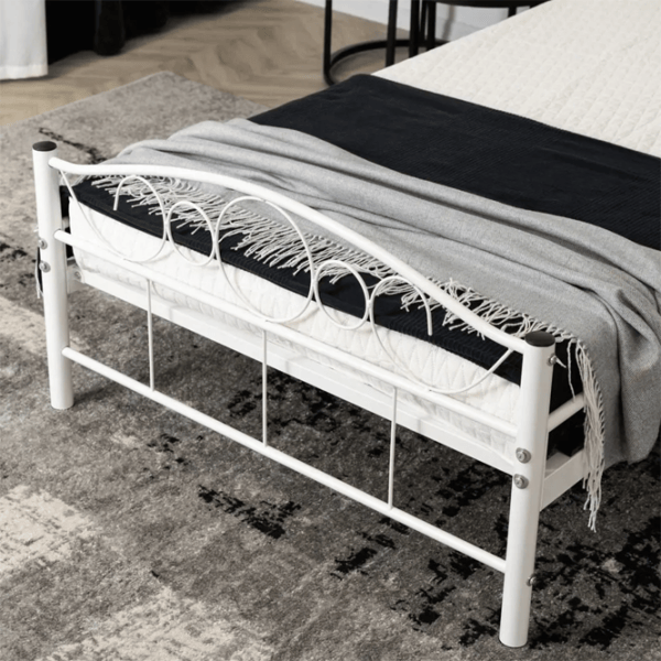 Кровать Mebel Elite Griffin 90 x 200 см / Металл / Белый photo 5
