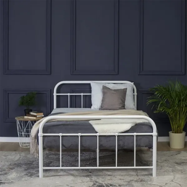 Кровать Mebel Elite Pablo 120 x 200 см / Металл / Белый photo 7
