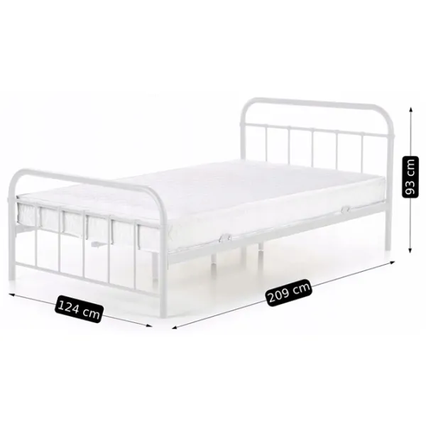 Кровать Mebel Elite Pablo 120 x 200 см / Металл / Белый photo 8