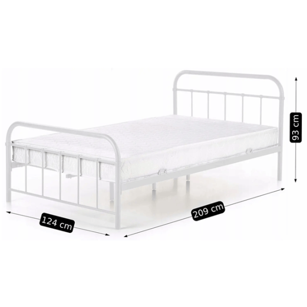 Кровать Mebel Elite Pablo 120 x 200 см / Металл / Белый photo 8