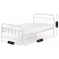 Кровать Mebel Elite Pablo 120 x 200 см / Металл / Белый photo 8