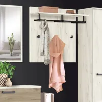 Cuier Modern Home Karolina PAL / Stejar Craft Alb photo 3