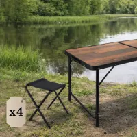 Set mobilă grădină Gardlov 27304 Aluminiu / MDF / Aluminiu / Brown photo 2
