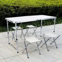 Set mobilă grădină Gotel L71A Poliester / Plastic / Poliester / White photo 3