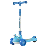Детский трёхколёсный самокат Richi Tichi 6699 (76993 ) 30 кг/ Синий