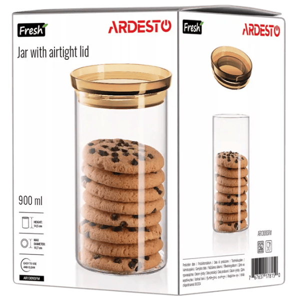 Контейнер Ardesto AR1309SFM 0.9л / Стекло / Прозрачный photo 6