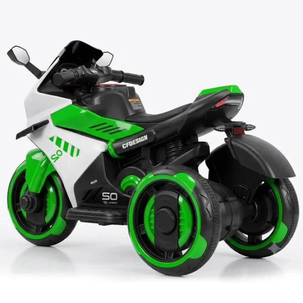 Motocicletă pentru copii Caider 18528 20 kg / 3+ / 5 km/h / Green photo 5