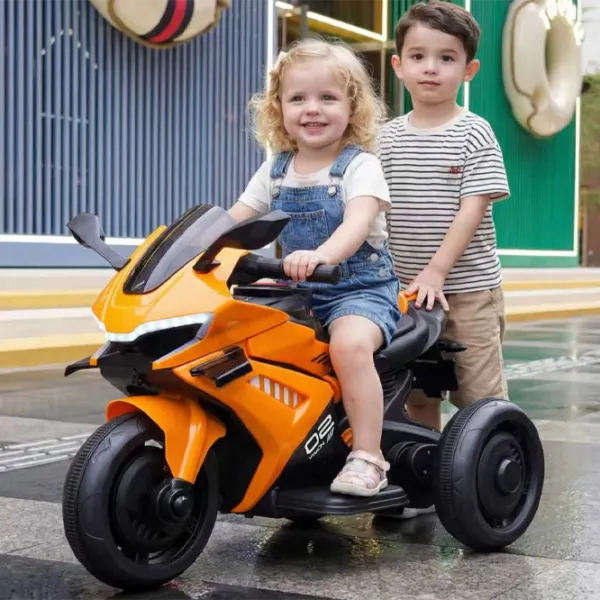 Motocicletă pentru copii Caider W8 20 kg / 3+ / 5 km/h / Orange photo 2