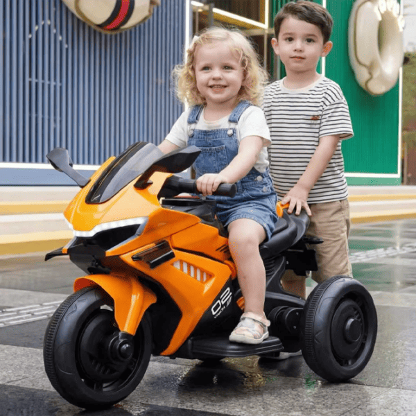 Motocicletă pentru copii Caider W8 20 kg / 3+ / 5 km/h / Orange photo 2