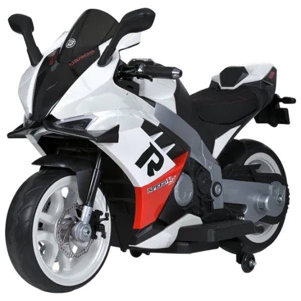 Motocicletă pentru copii Caider 9002  30 kg / 3+ / 5 km/h / White photo 1