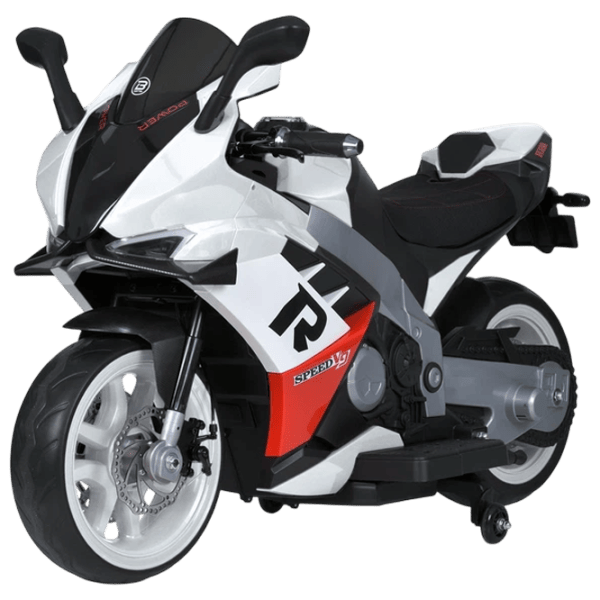 Motocicletă pentru copii Caider 9002  30 kg / 3+ / 5 km/h / White photo 1