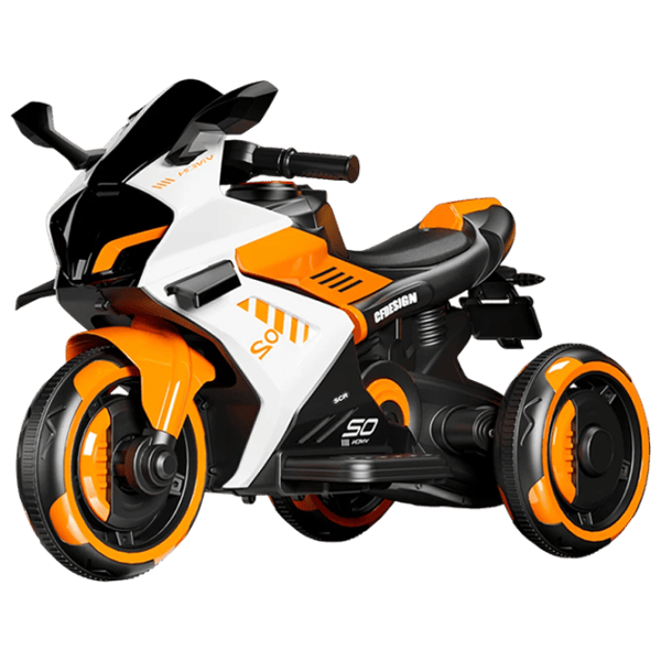 Motocicletă pentru copii Caider W6 20 kg / 3+ / 5 km/h / Orange photo 1