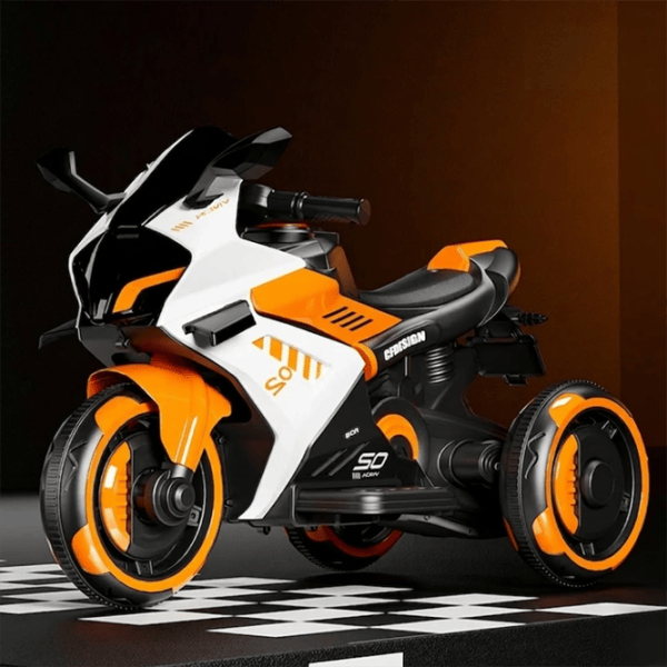 Motocicletă pentru copii Caider W6 20 kg / 3+ / 5 km/h / Orange photo 2