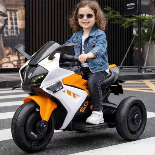 Motocicletă pentru copii Caider W6 20 kg / 3+ / 5 km/h / Orange photo 3