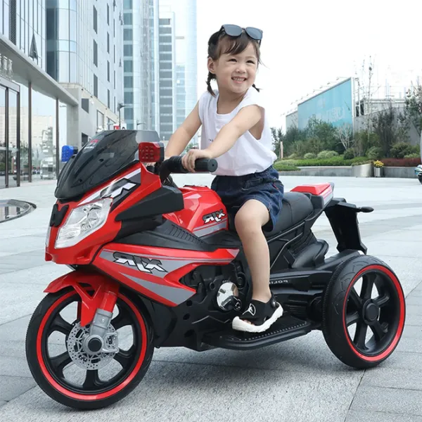 Motocicletă pentru copii Caider RT8188/2 30 kg / 3+ / 5 km/h / Red photo 3