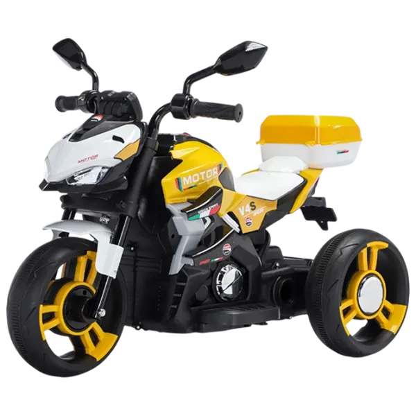 Motocicletă pentru copii Caider RT7788/3 15 kg / 3+ / 8 km/h / Yellow photo 1