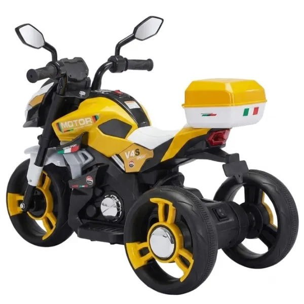 Motocicletă pentru copii Caider RT7788/3 15 kg / 3+ / 8 km/h / Yellow photo 5