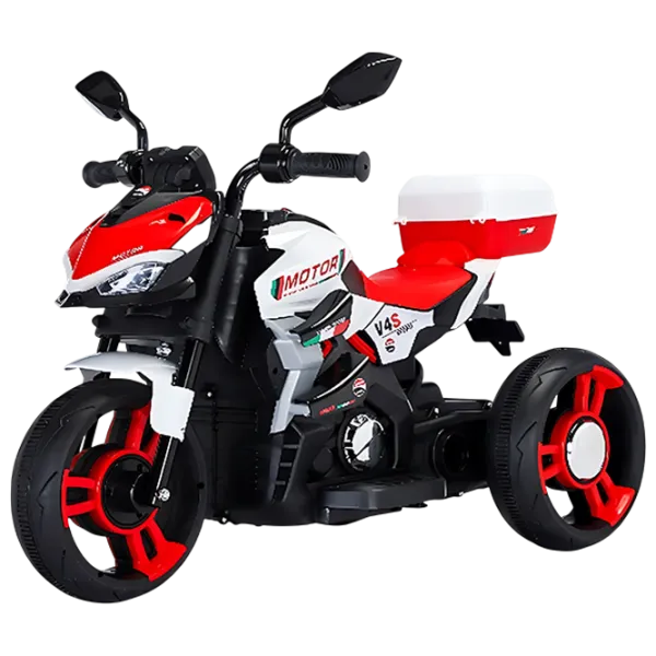 Motocicletă pentru copii Caider RT7788/1  15 kg / 3+ / 8 km/h / White photo 1