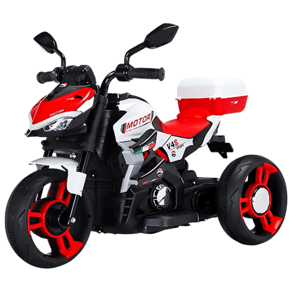Motocicletă pentru copii Caider RT7788/1  15 kg / 3+ / 8 km/h / White photo 1