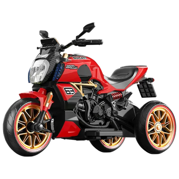 Motocicletă pentru copii Caider 1260 25 kg / 3+ / 5 km/h / Red photo 1