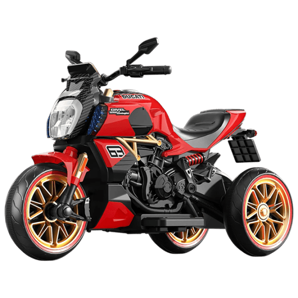 Motocicletă pentru copii Caider 1260 25 kg / 3+ / 5 km/h / Red photo 1