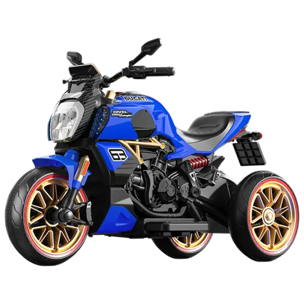 Motocicletă pentru copii Caider 1260 25 kg / 3+ / 5 km/h / Blue photo 1