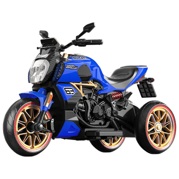 Motocicletă pentru copii Caider 1260 25 kg / 3+ / 5 km/h / Blue photo 1