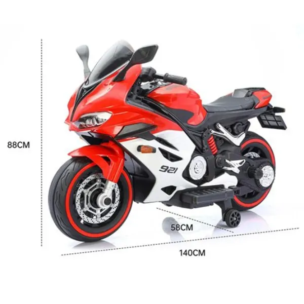 Motocicletă pentru copii Caider RT921/2 30 kg / 3+ / 5 km/h / Red photo 4