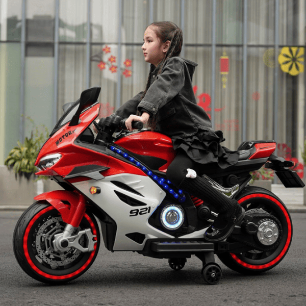 Motocicletă pentru copii Caider RT921/2 30 kg / 3+ / 5 km/h / Red photo 7