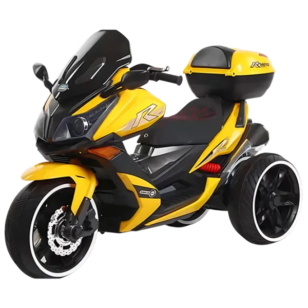 Motocicletă pentru copii Caider 550 25 kg / 3+ / 5 km/h / Yellow photo 1