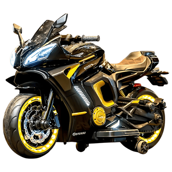 Motocicletă pentru copii Caider 3188 25 kg / 3+ / 5 km/h / Auriu photo 1