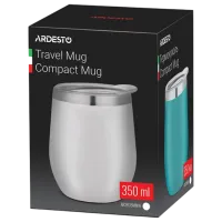 Термокружка Ardesto Compact Travel Mug Белый 0.35л photo 4