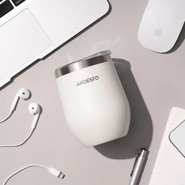 Термокружка Ardesto Compact Travel Mug Белый 0.35л photo 6