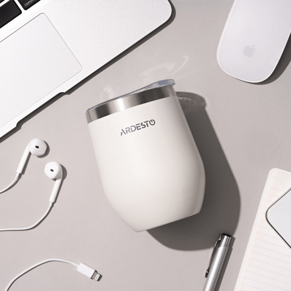 Термокружка Ardesto Compact Travel Mug Белый 0.35л photo 6