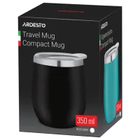Термокружка Ardesto Compact Travel Mug Черный 0.35л photo 3