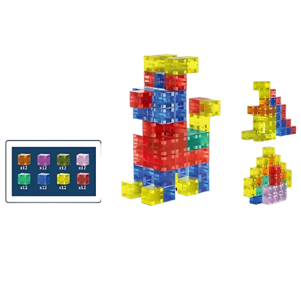 Constructor HD Toys Magnetic Blocks Clasic/ Multicolor photo 1