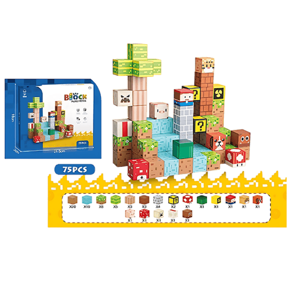 Constructor HD Toys Magnetic Blocks Clasic/ Multicolor photo 1