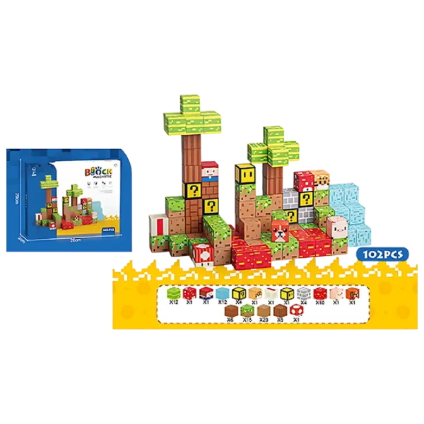 Constructor HD Toys Magnetic Blocks Clasic/ Multicolor photo 1