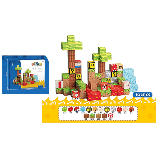 Constructor HD Toys Magnetic Blocks Clasic/ Multicolor photo 1