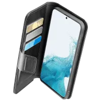 Чехол для смартфона Samsung Galaxy S23 FE Cellularline / Book Case / Искусственная кожа / Черный