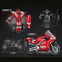 Constructor HD Toys R7/24 Robot/ Red photo 6