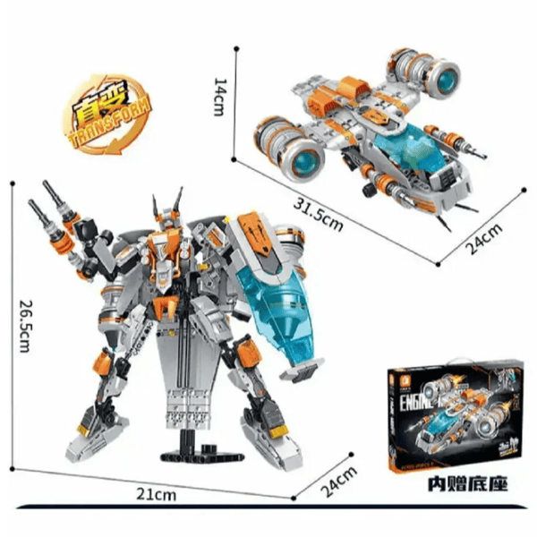 Constructor HD Toys R7/24 Robot/ Gray photo 4