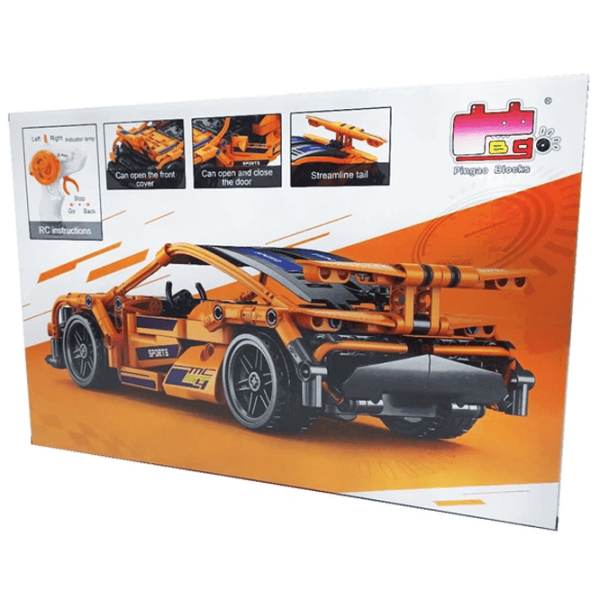 Constructor cu telecomandă HD Toys R16/28 Mașină/ Orange photo 6