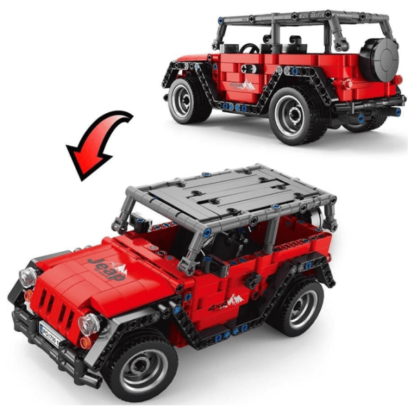 Constructor cu telecomandă HD Toys R16/28 Mașină/ Red photo 4