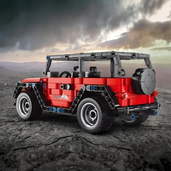 Constructor cu telecomandă HD Toys R16/28 Mașină/ Red photo 6
