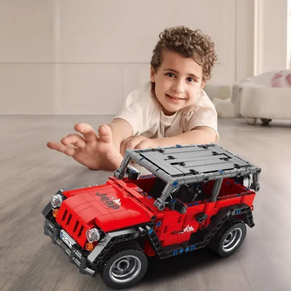 Constructor cu telecomandă HD Toys R16/28 Mașină/ Red photo 7
