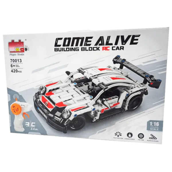 Constructor cu telecomandă HD Toys R16/28 Mașină/ White photo 1