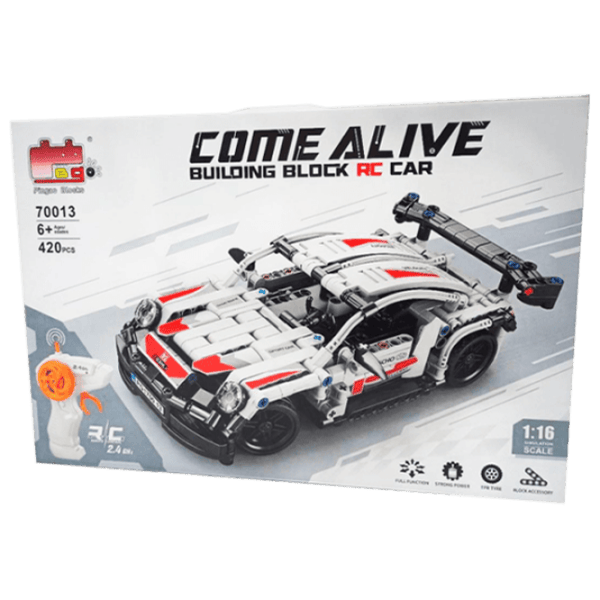 Constructor cu telecomandă HD Toys R16/28 Mașină/ White photo 1