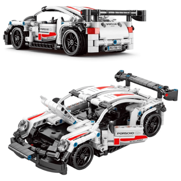 Constructor cu telecomandă HD Toys R16/28 Mașină/ White photo 4