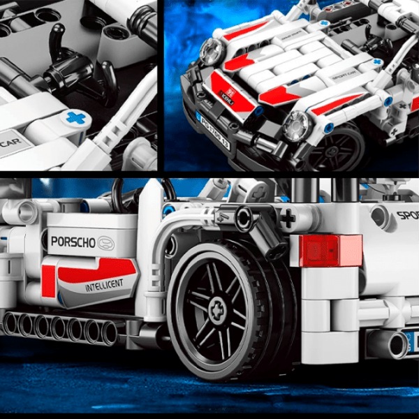 Constructor cu telecomandă HD Toys R16/28 Mașină/ White photo 5